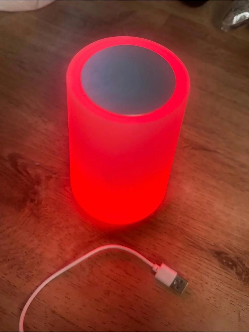 Rechargeable portable LED touch night light